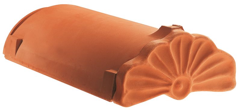 About d’arêtier en céramique à forme de coquille PF GOG (terre cuite)