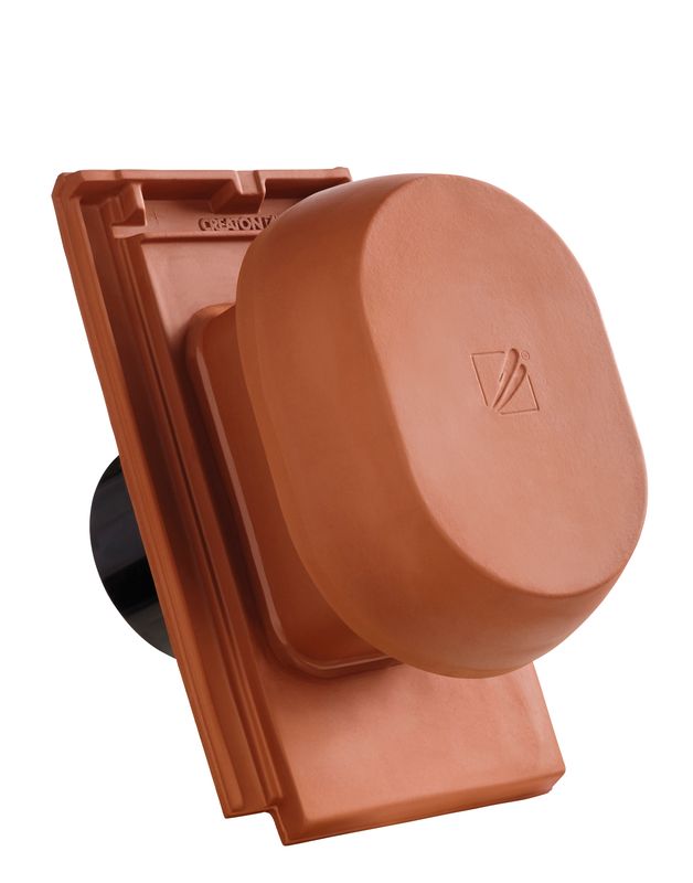Ventilateur anti-buées SIGNUM DOM en céramique DN 160 mm, adaptateur de raccordement pour sous-toiture inclus