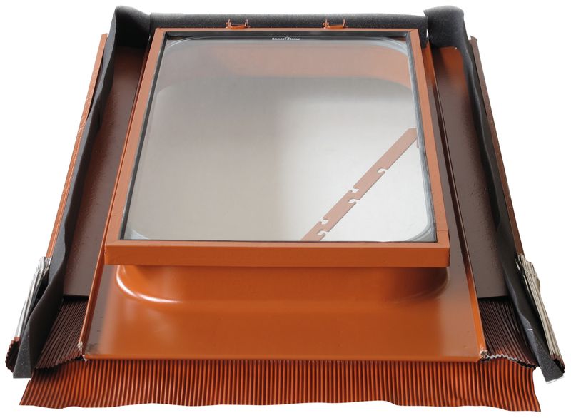 Fenêtre d’accès au toit 45 x 55 cm en métal et verre trempé