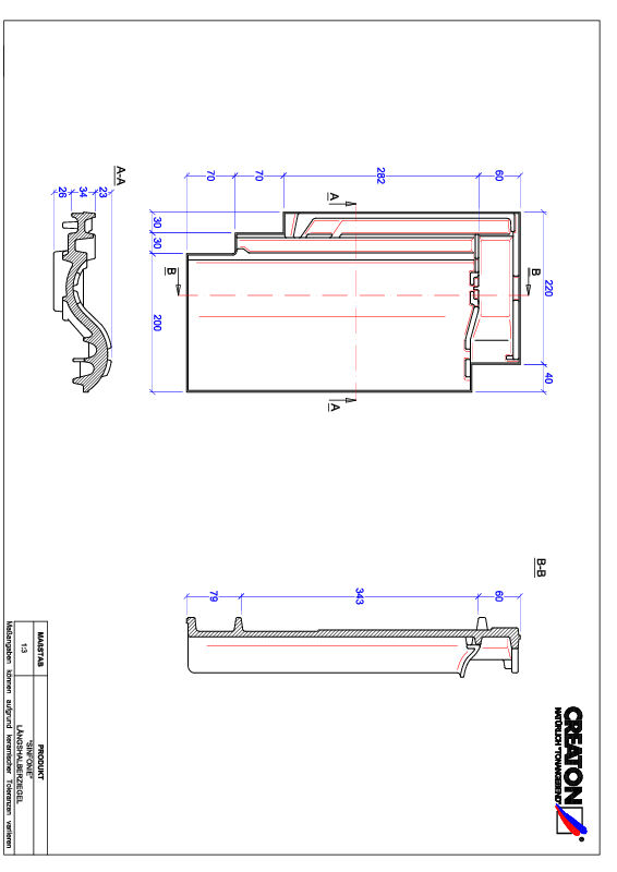 Product CAD file SINFONIE halve pan LH