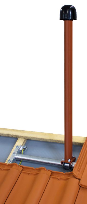 Mât pour antenne râteau et antenne parabolique galvanisé ou avec revêtement de couleur
