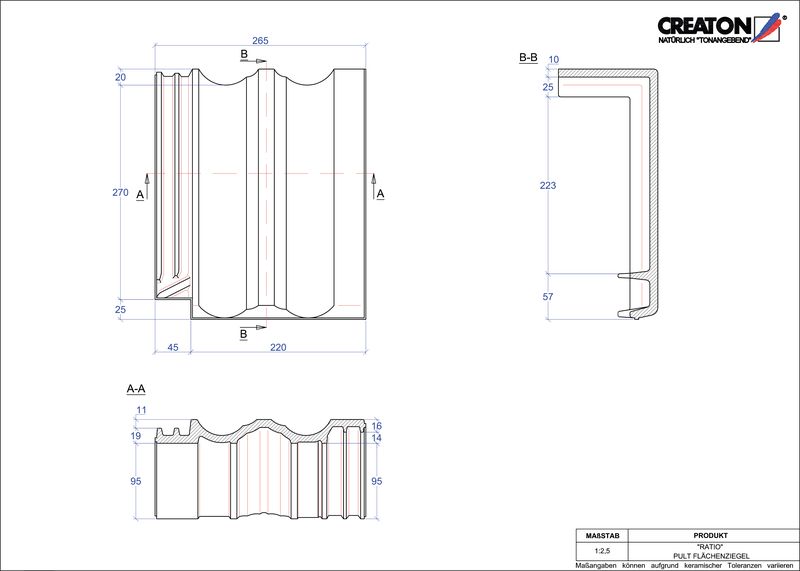Product CAD file RATIO shedpan PULTFLA