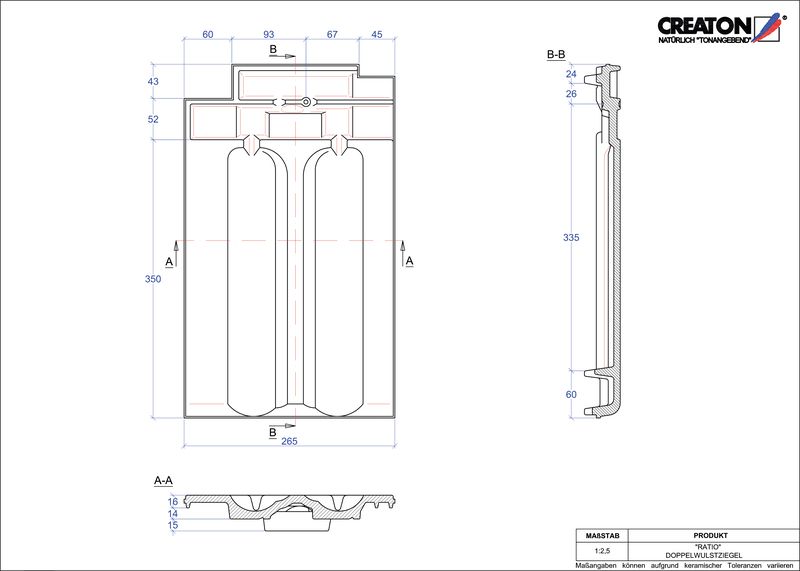 Product CAD file RATIO dubbele welpan DWZ