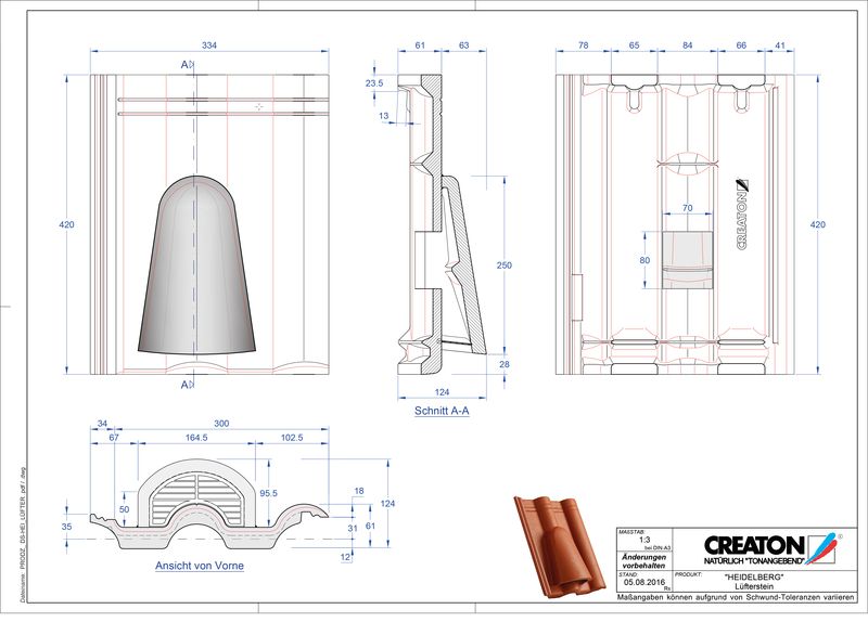 Product CAD file HEIDELBERG ventilatiepan beton Luefterstein