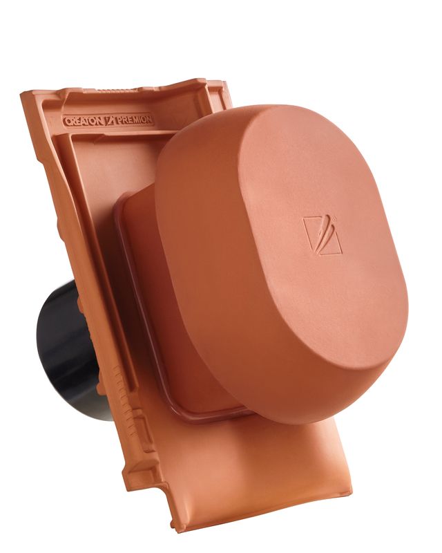Ventilateur anti-buées SIGNUM PRE en céramique DN 160 mm, adaptateur de raccordement pour sous-toiture inclus