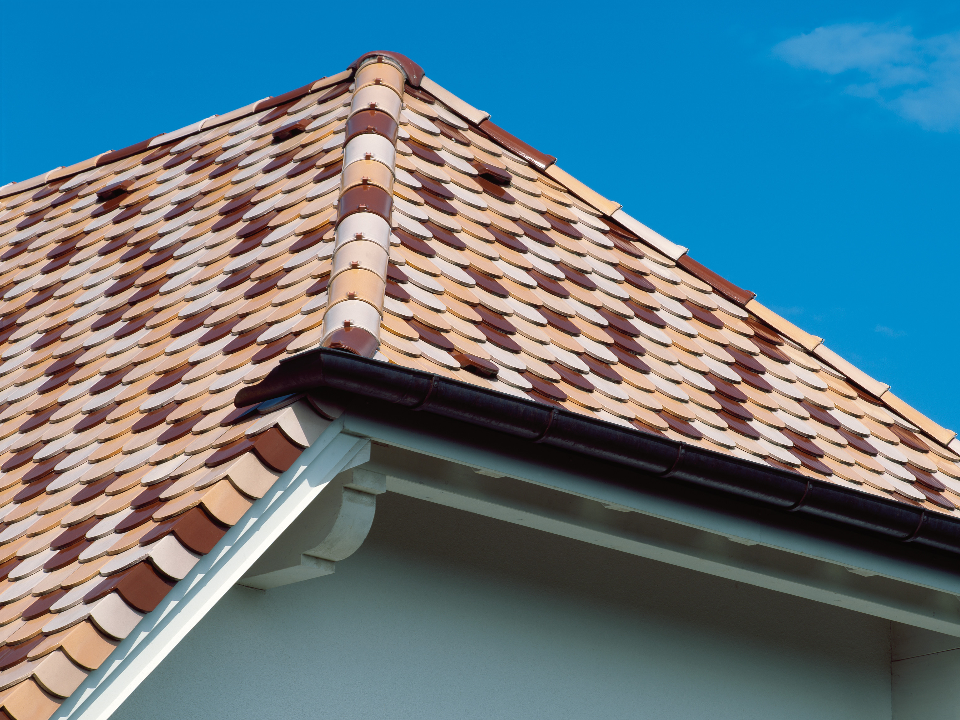 Cripple hipped roof with plain tile NOBLESSE