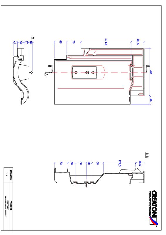 Product CAD file SINFONIE base, aluminium GRUNDALU