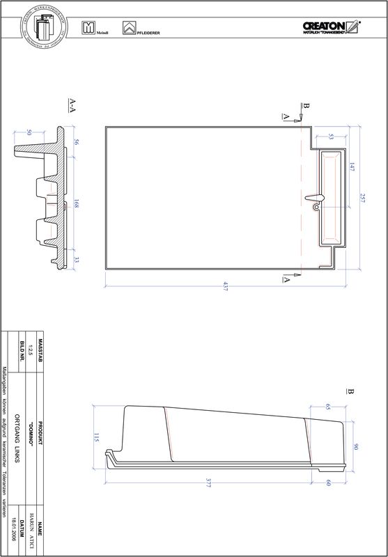 Product CAD file DOMINO verge left OGL