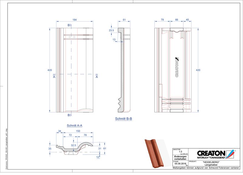 Product CAD file HEIDELBERG halve pan  Laengshalber