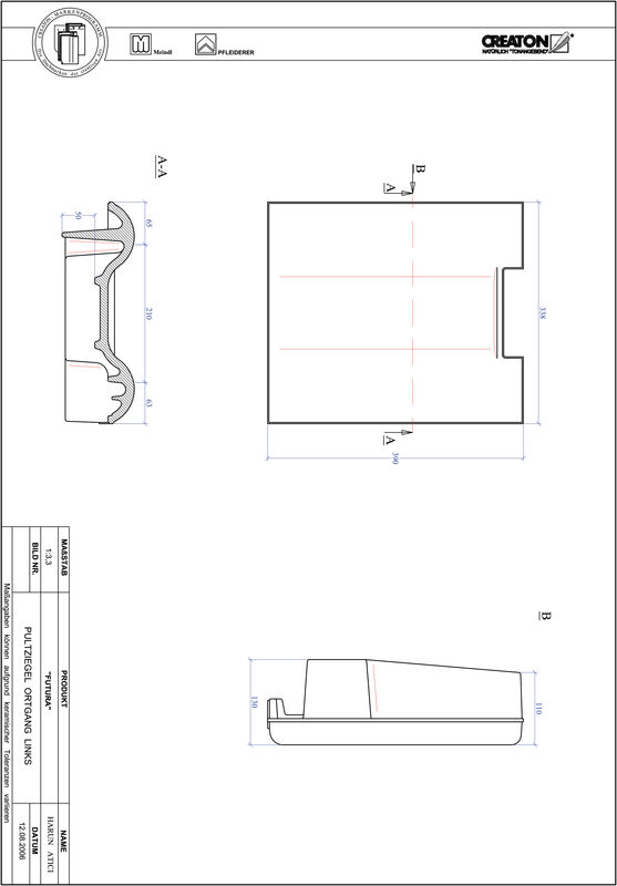 Product CAD file FUTURA shed-/chaperonpan links PULTOGL