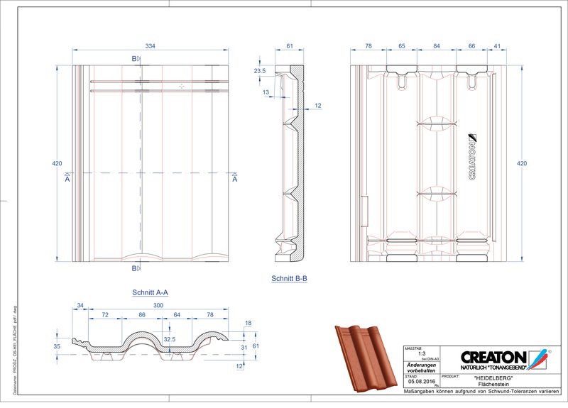 Product CAD file HEIDELBERG pan Faechenstein