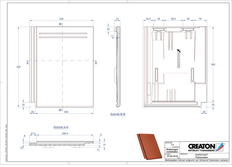 Product CAD file KAPSTADT pan Faechenstein