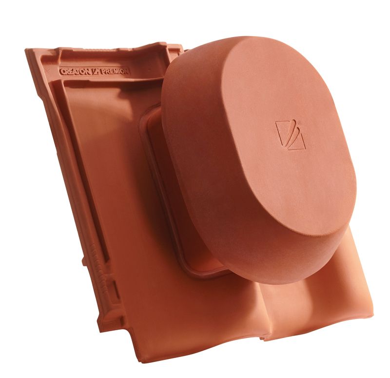Ventilateur anti-buées SIGNUM PRE en céramique DN 200 mm, adaptateur de raccordement pour sous-toiture inclus