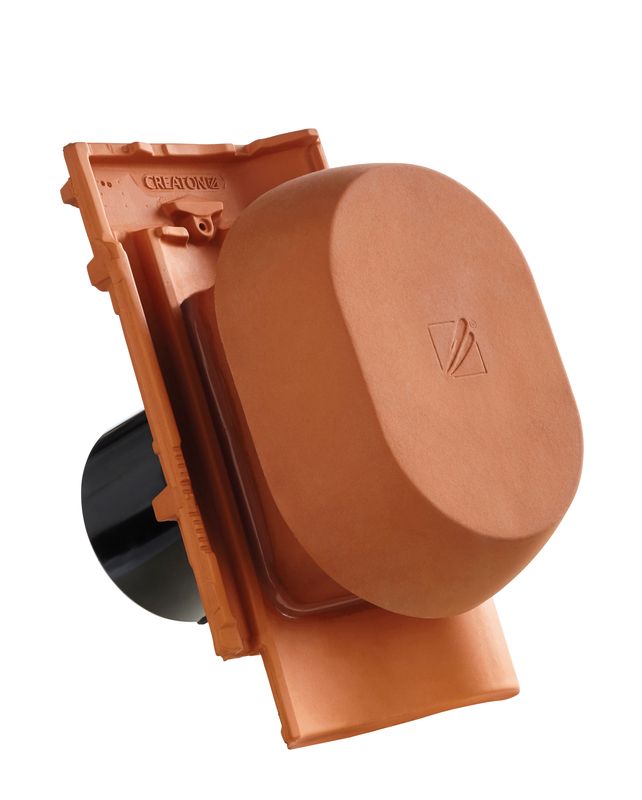 Ventilateur anti-buées SIGNUM MEL en céramique DN 160 mm, adaptateur de raccordement pour sous-toiture inclus